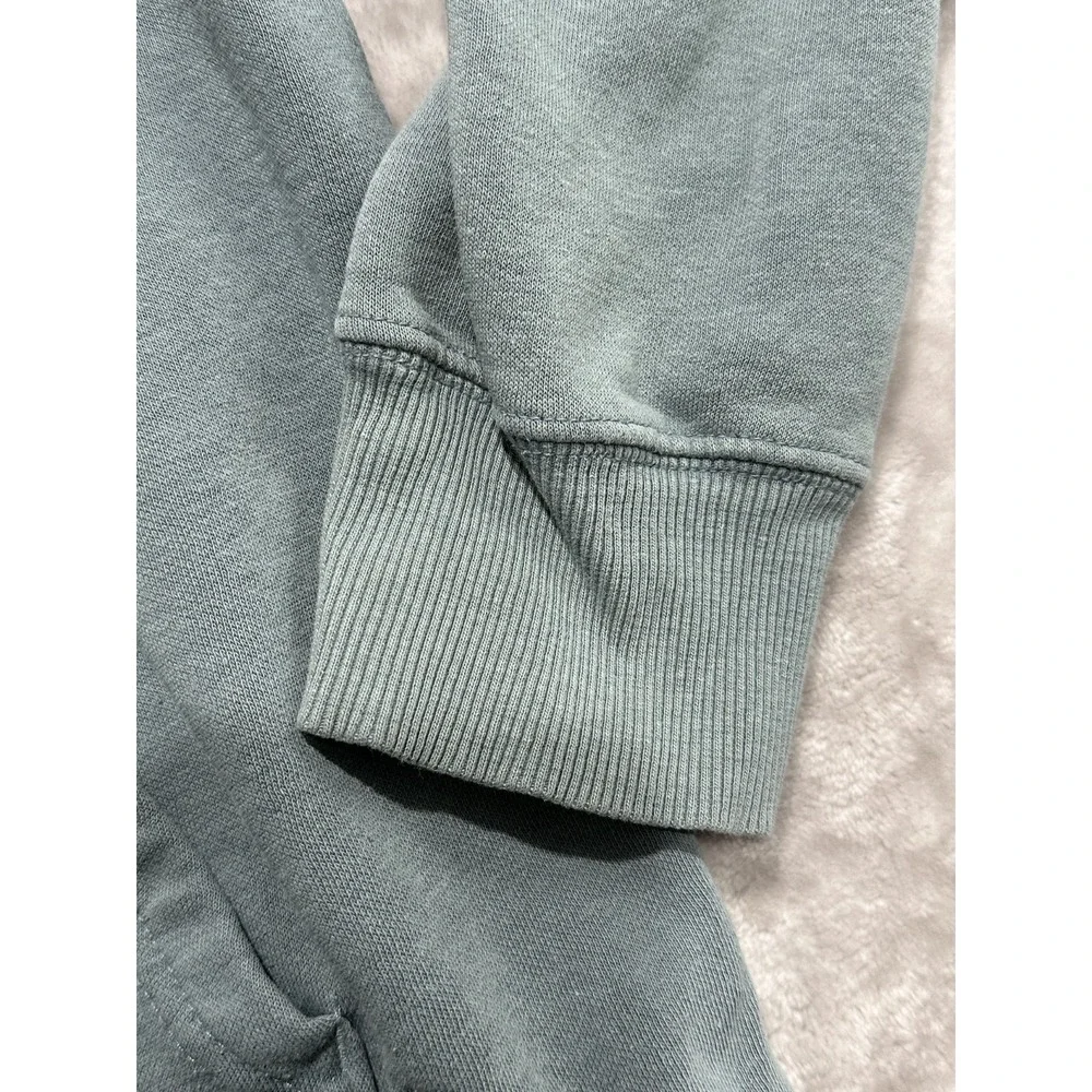 The North Face Hoodie Jacket Men's Size Medium Seafoam Green Zip‎ Up Drawstring